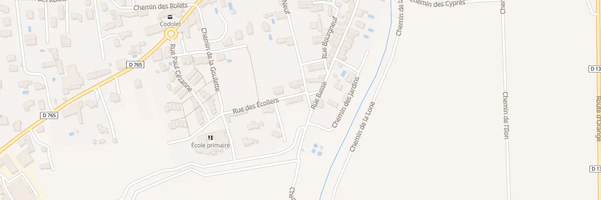 Plan du 5187 Rue du Chemin Neuf à Codolet