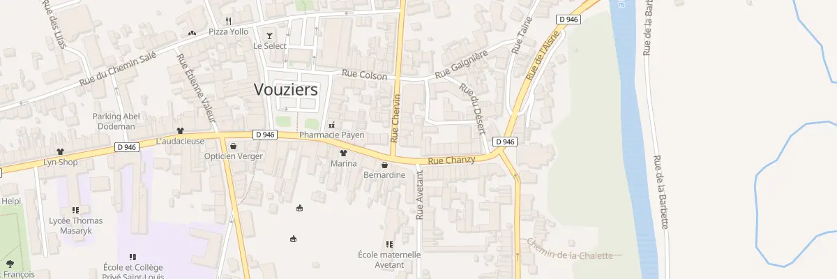 Plan du 23 Rue Chanzy à Vouziers