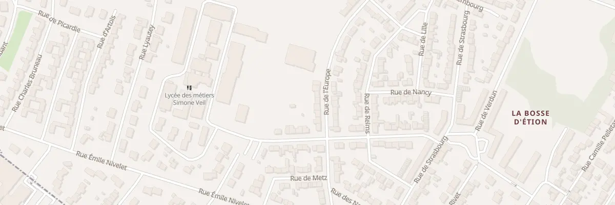 Plan du 19 Rue de l’Europe à Charleville-Mézières