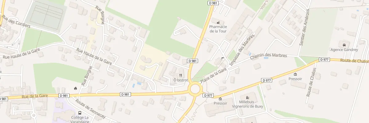 Plan du 1 Rte de Givry à Buxy