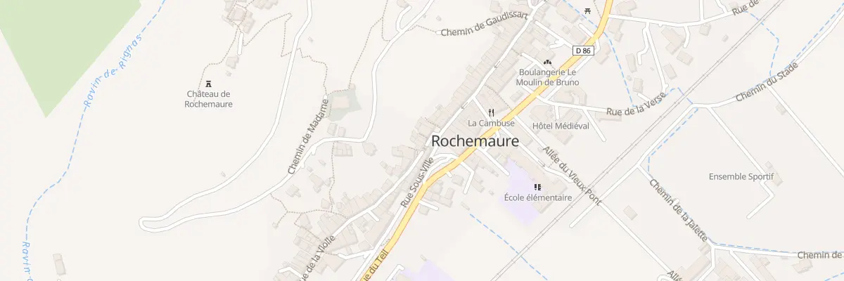 Plan du 2 Rue de la Violle à Rochemaure