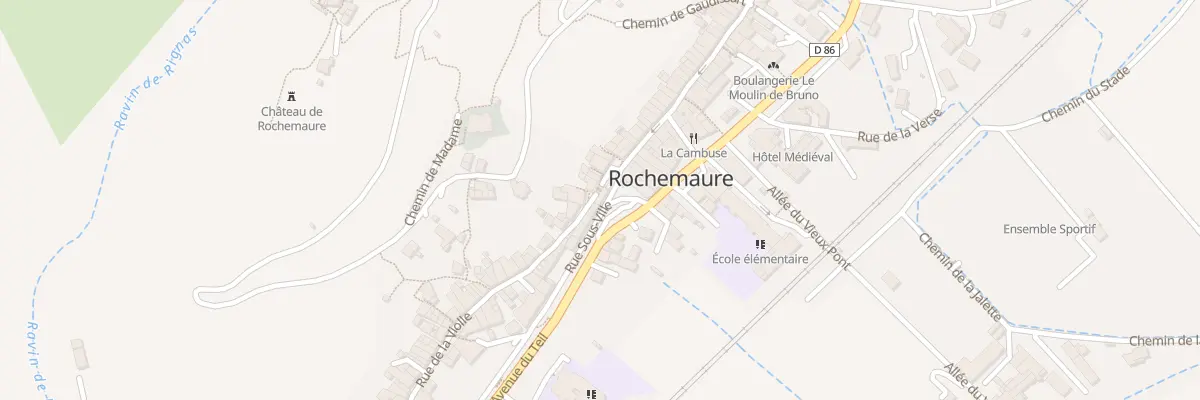 Plan du 1 Rue de la Violle à Rochemaure