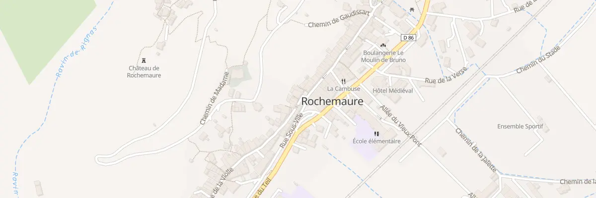 Plan du 5 Av du Teil à Rochemaure