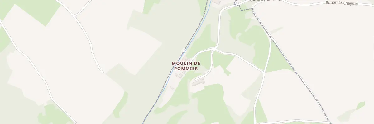 Plan du 350 Rte du Moulin de Pommier à Vinzieux