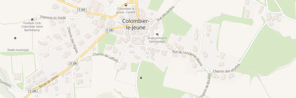 Plan du 70 Rue de l’Ancienne Mairie à Colombier-le-Jeune