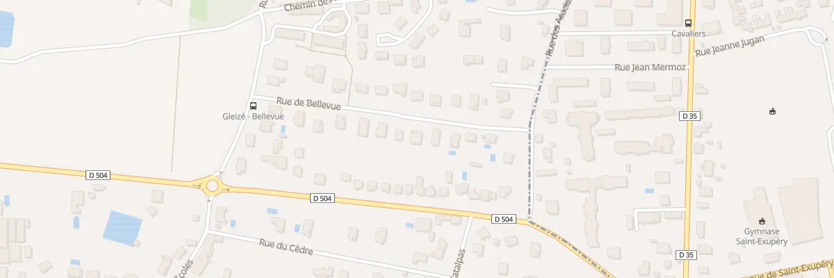 Plan du 9 Rue de Bellevue à Gleizé