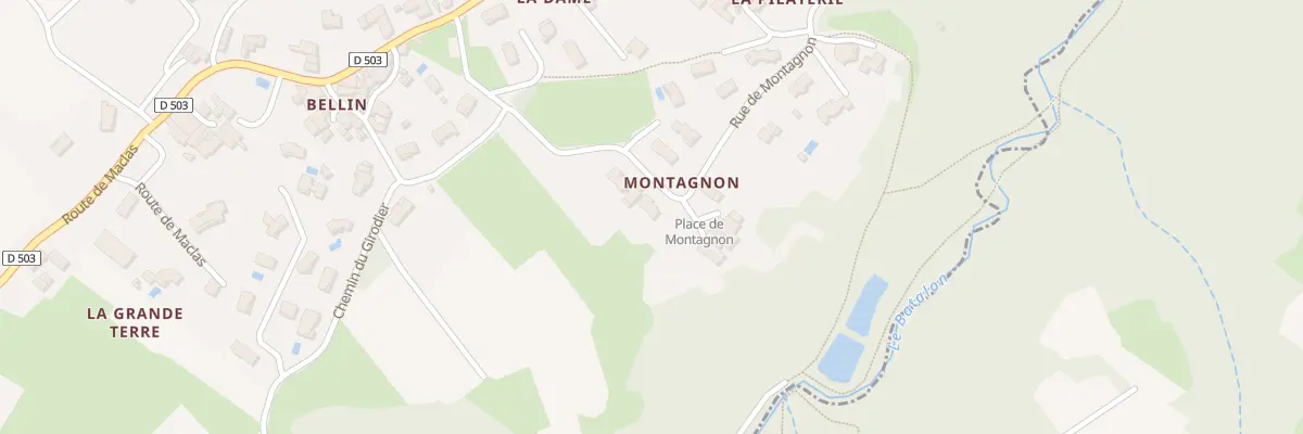 Plan du 395 Rue de Montagnon à Lupé