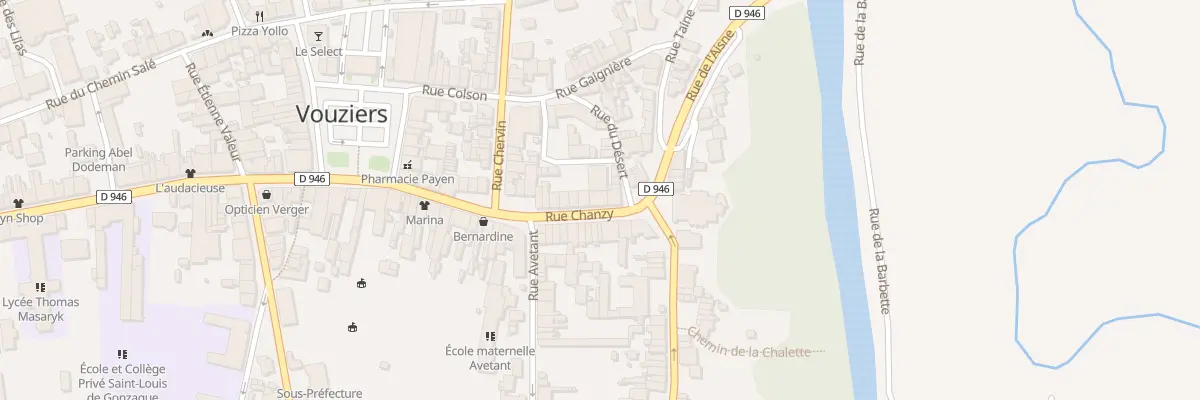 Plan du 45 Rue Chanzy à Vouziers