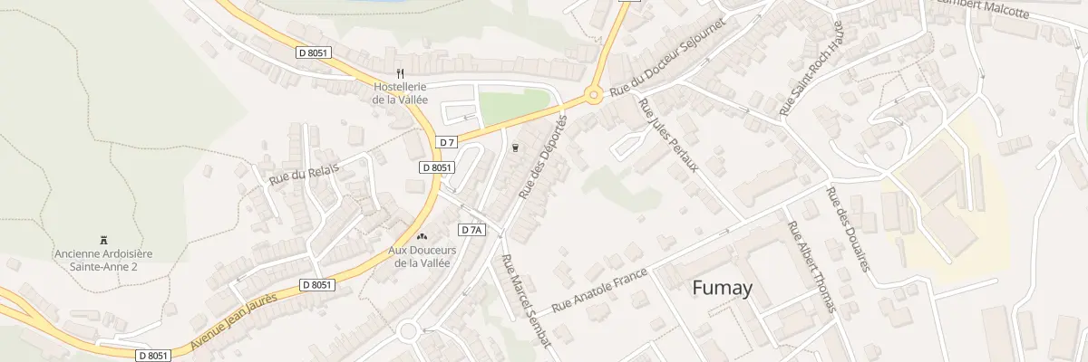 Plan du 45 Rue des Déportés à Fumay