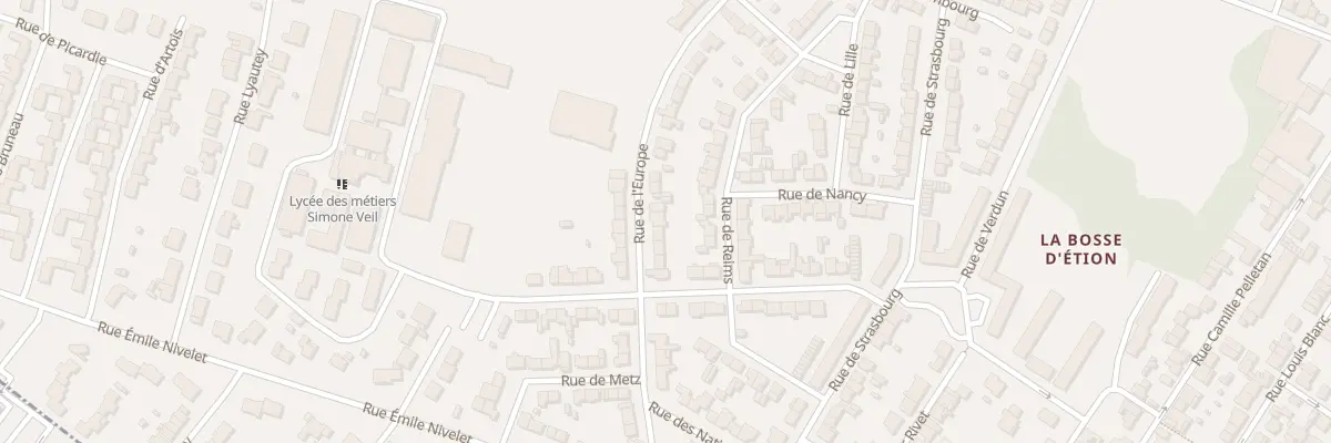 Plan du 16 Rue de l’Europe à Charleville-Mézières
