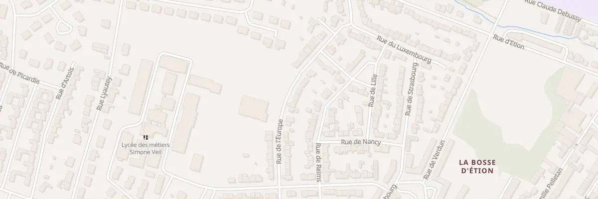 Plan du 32 Rue de l’Europe à Charleville-Mézières