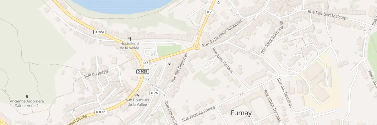 Plan du 1 Rue des Déportés à Fumay