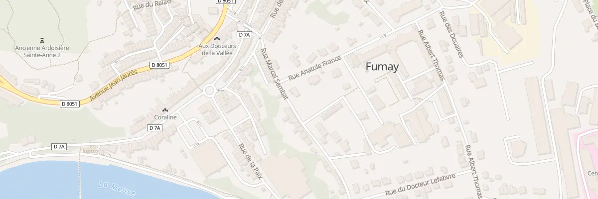 Plan du 89 Rue Marcel Sembat à Fumay