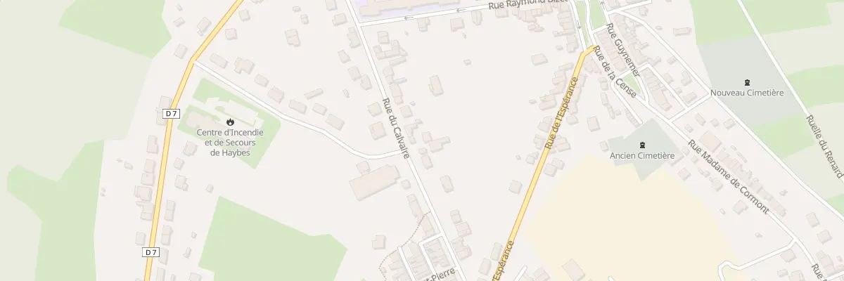 Plan du 25 Rue du Calvaire à Haybes