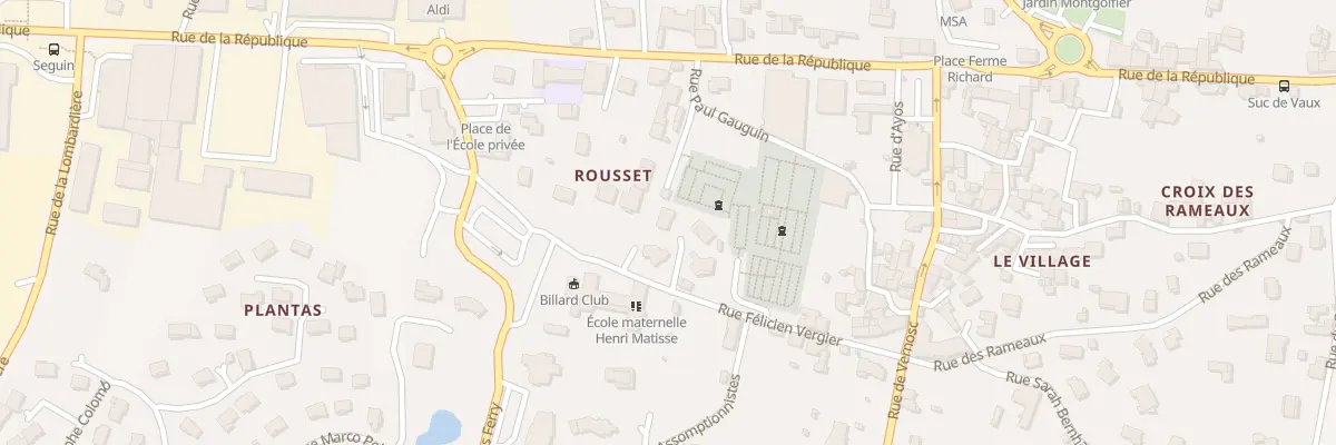 Plan du 184C Rue Félicien Vergier à Davézieux
