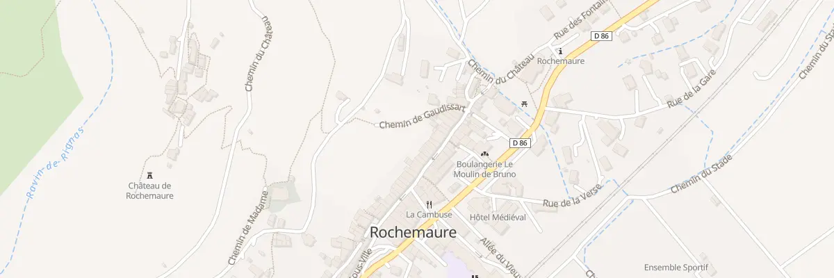 Plan du 5240 Le Faubourg à Rochemaure