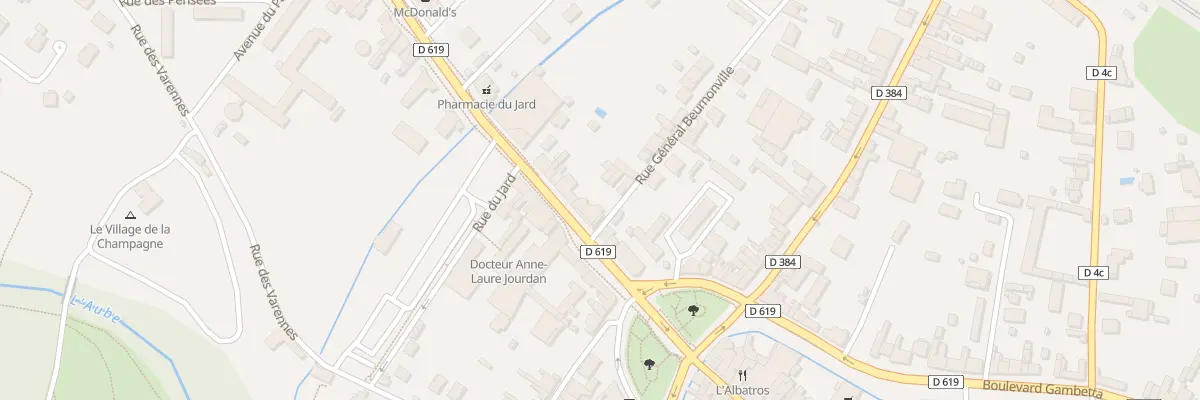 Plan du 6 Av du Général Leclerc à Bar-sur-Aube