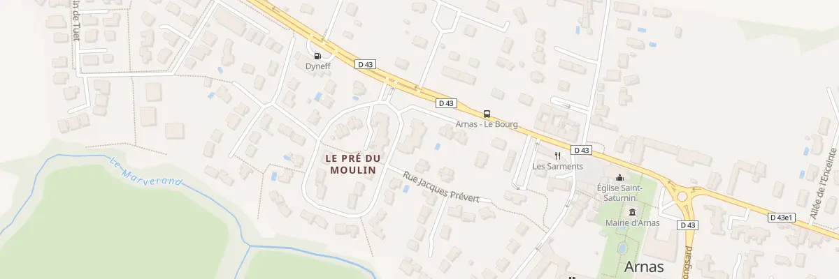 Plan du 31 Rue Pré du Moulin à Arnas
