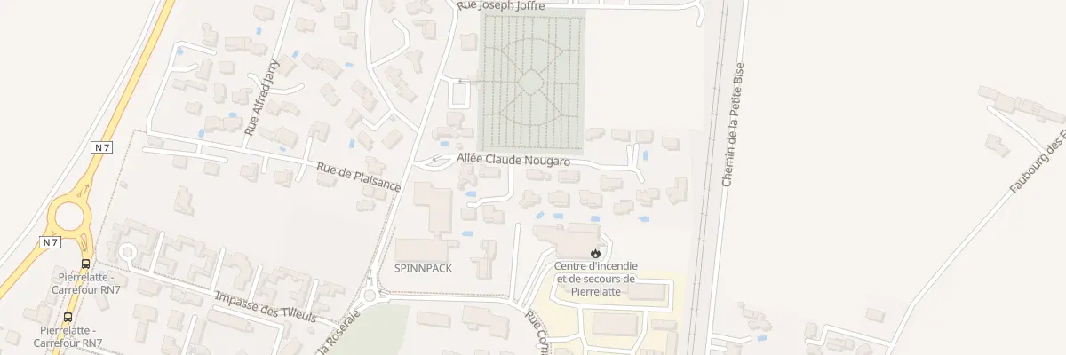 Plan du 5 All Claude Nougaro à Pierrelatte