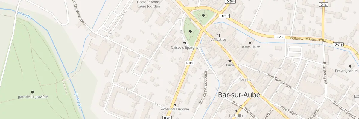 Plan du 8 Bd Victor Hugo à Bar-sur-Aube