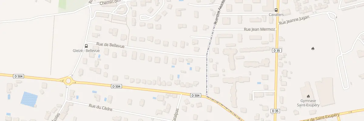 Plan du 3 Rue de Bellevue à Gleizé