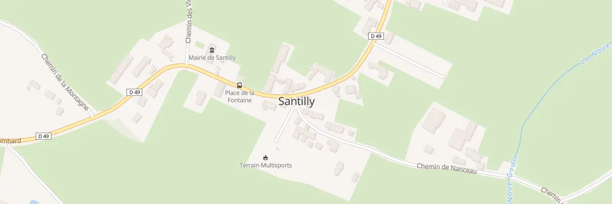 Plan du 1 Che de Nanceau à Santilly