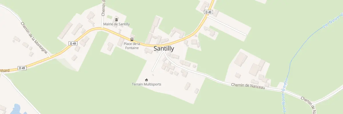 Plan du 5 Che de Nanceau à Santilly