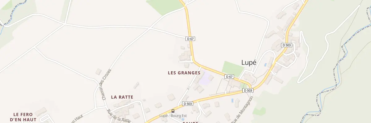 Plan du 185 Rte de Bessey à Lupé