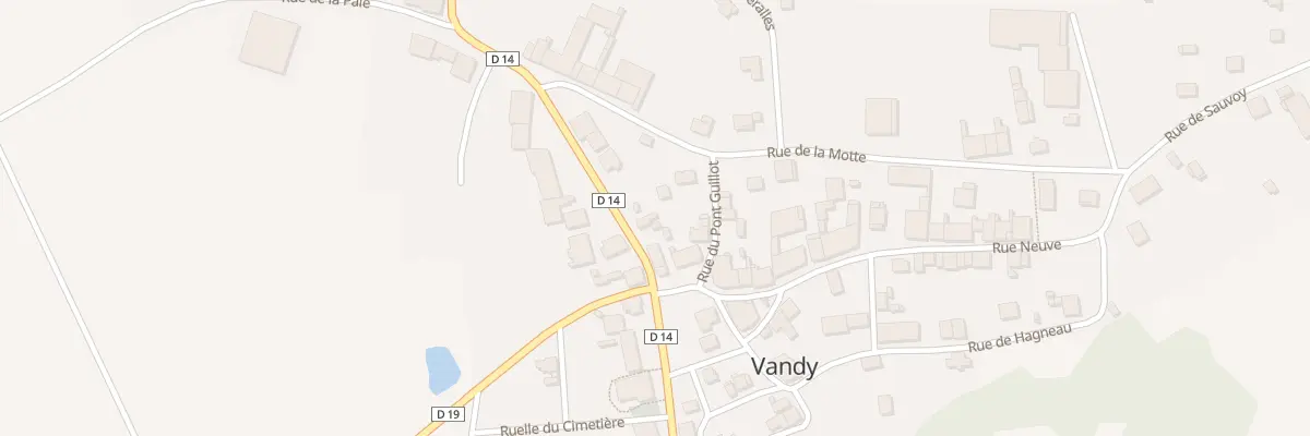 Plan du 4 Rue du Paquis à Vandy