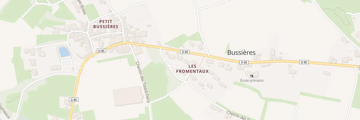Plan du 79 Che des Fromentaux à Bussières