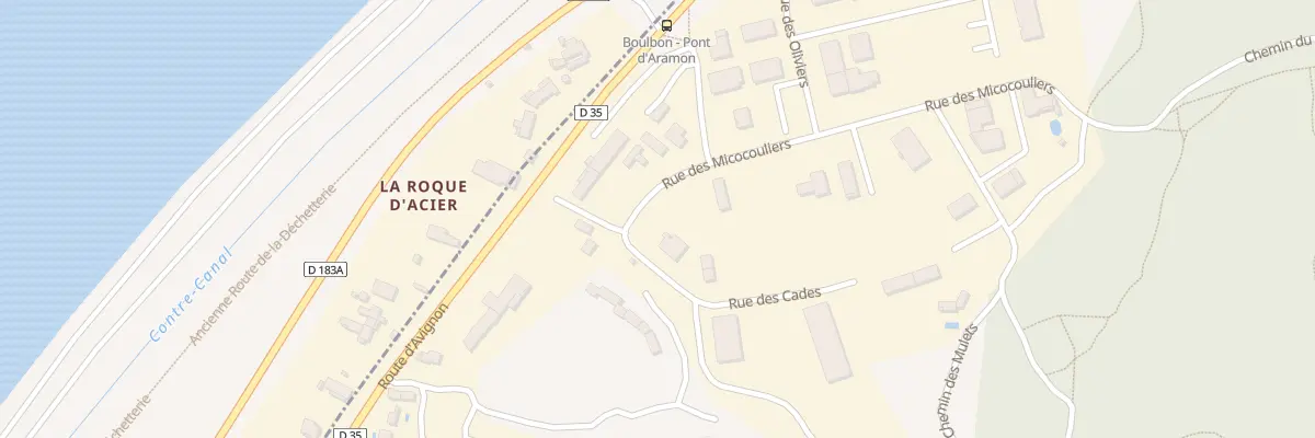 Plan de la Rue des Micocouliers à Boulbon