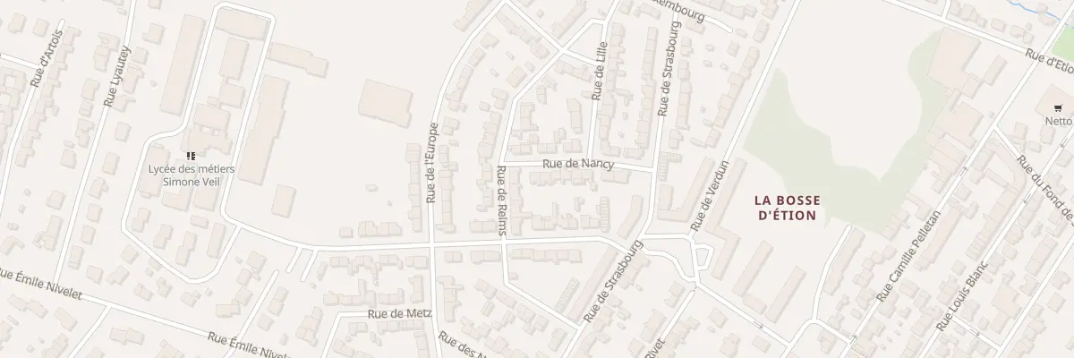 Plan du 15 Rue de Nancy à Charleville-Mézières