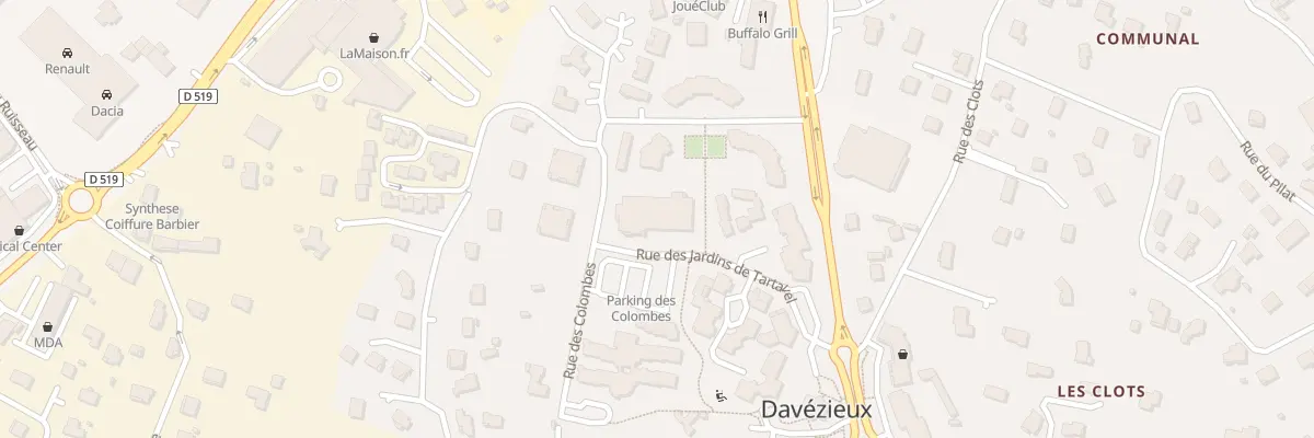 Plan du 160 Rue des Jardins de Tartavel à Davézieux