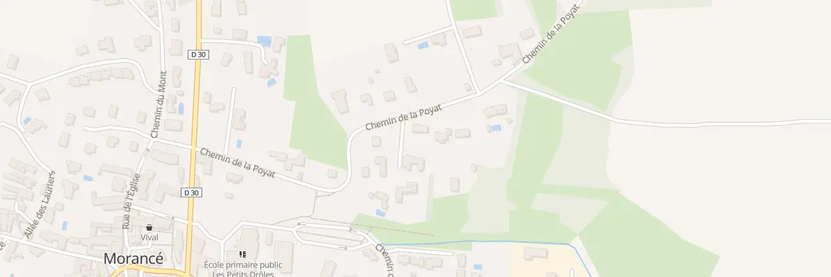 Plan du 340 Che de la Poyat à Morancé