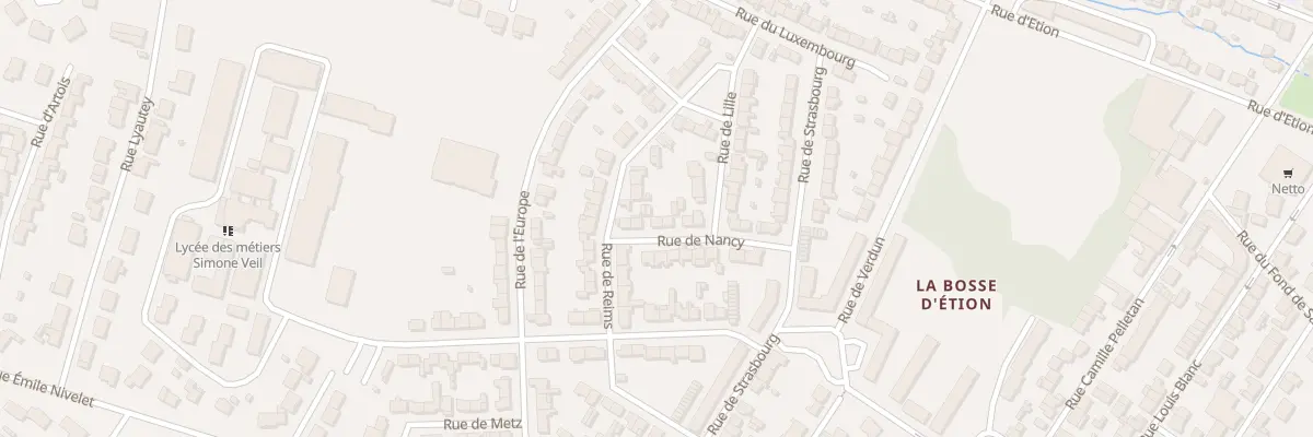Plan du 14 Rue de Nancy à Charleville-Mézières