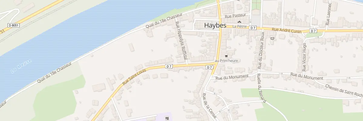 Plan du 18 Rue Saint-louis à Haybes
