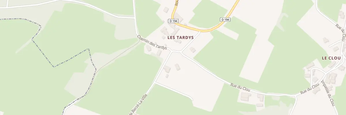Plan du 91 Rte de Berzé-la-ville à Verzé