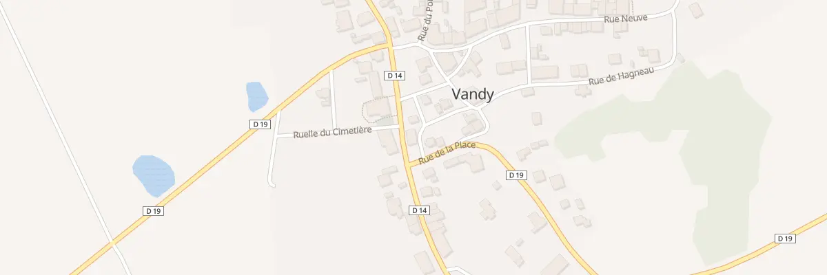 Plan du 2 Rue de l’Eglise à Vandy