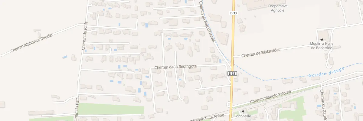 Plan du 10A Chem de la Redingote à Fontvieille