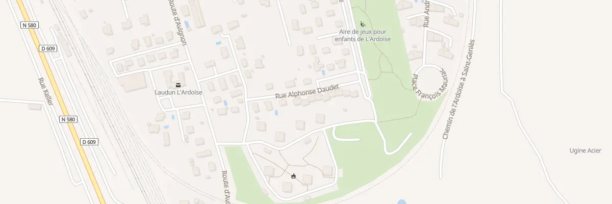 Plan du 95 Rue Alphonse Daudet à Laudun-l’Ardoise