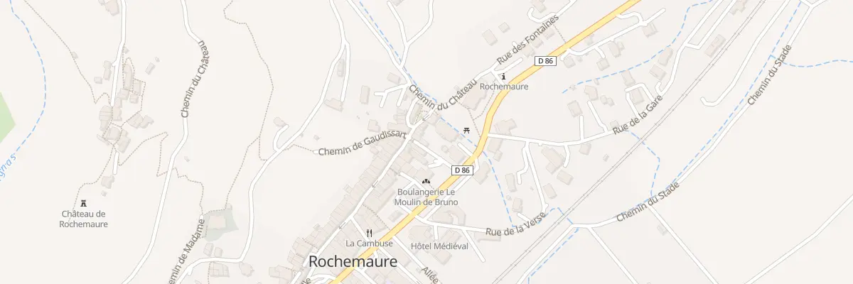 Plan du 3 Rue du Faubourg à Rochemaure