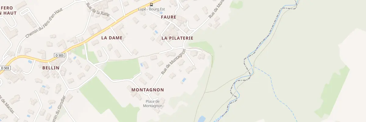 Plan du 239 Rue de Montagnon à Lupé