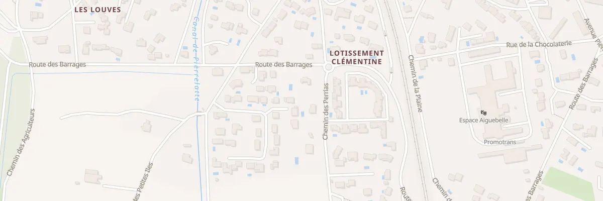 Plan du 2 Che des Perrias à Donzère