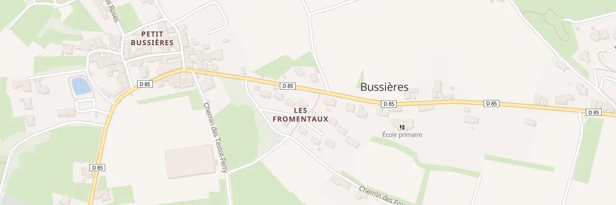 Plan du 121 Che des Fromentaux à Bussières