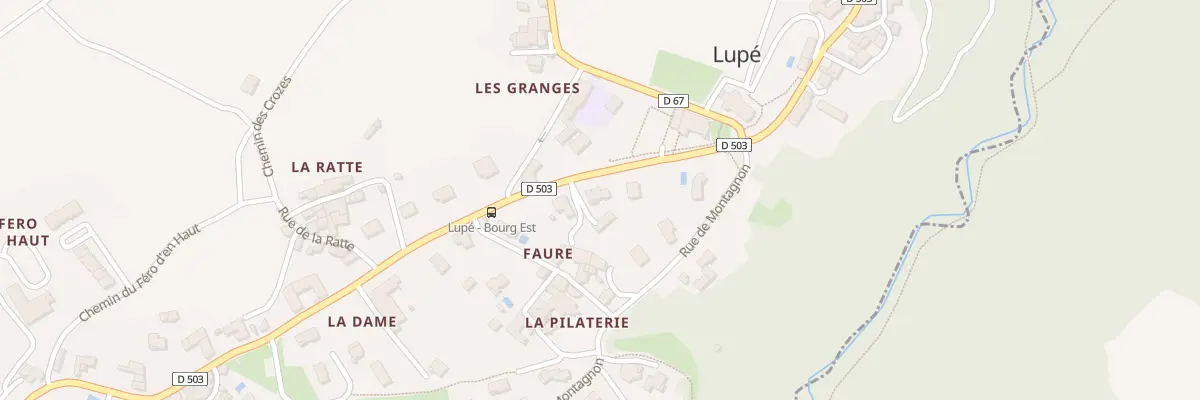Plan du 412 Rte de Saint Pierre de Boeuf à Lupé