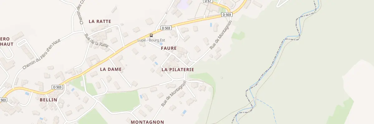 Plan du 170 Rue de Montagnon à Lupé