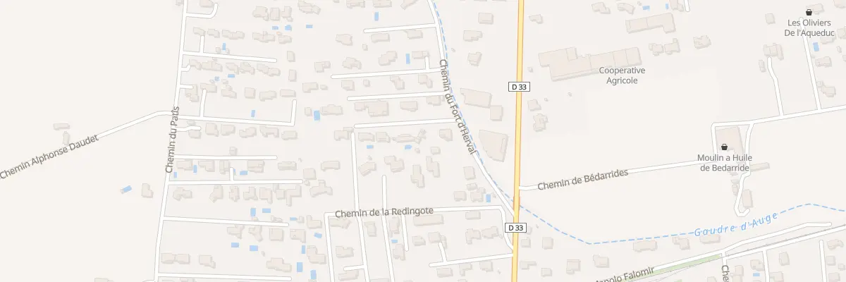 Plan du 7 Che du Fort d’Herval à Fontvieille
