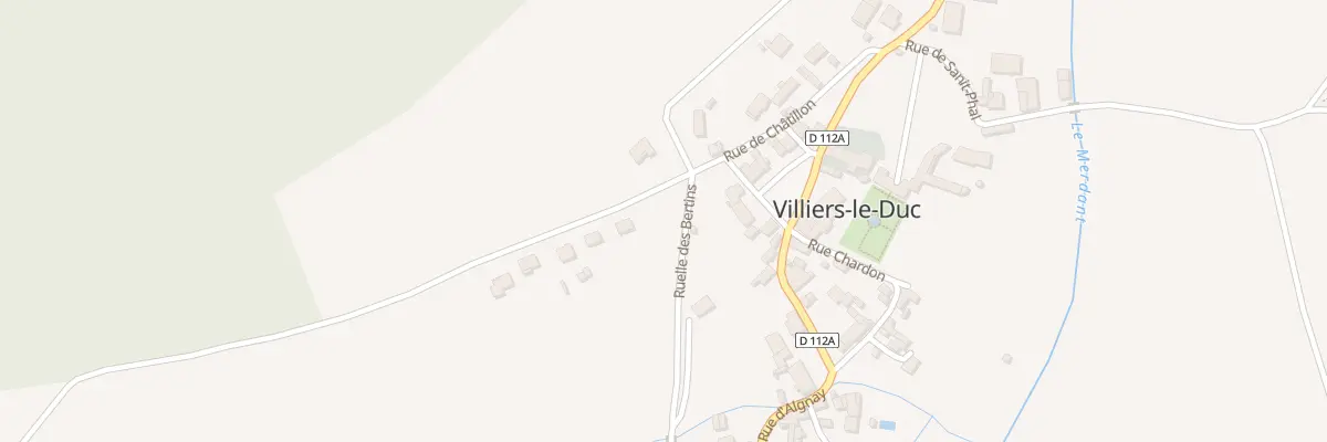 Plan du 2 Rue de Châtillon à Villiers-le-Duc