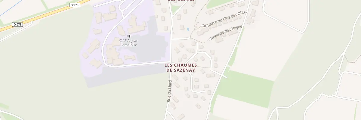 Plan du 1 Chaume de Sazenay à Mercurey