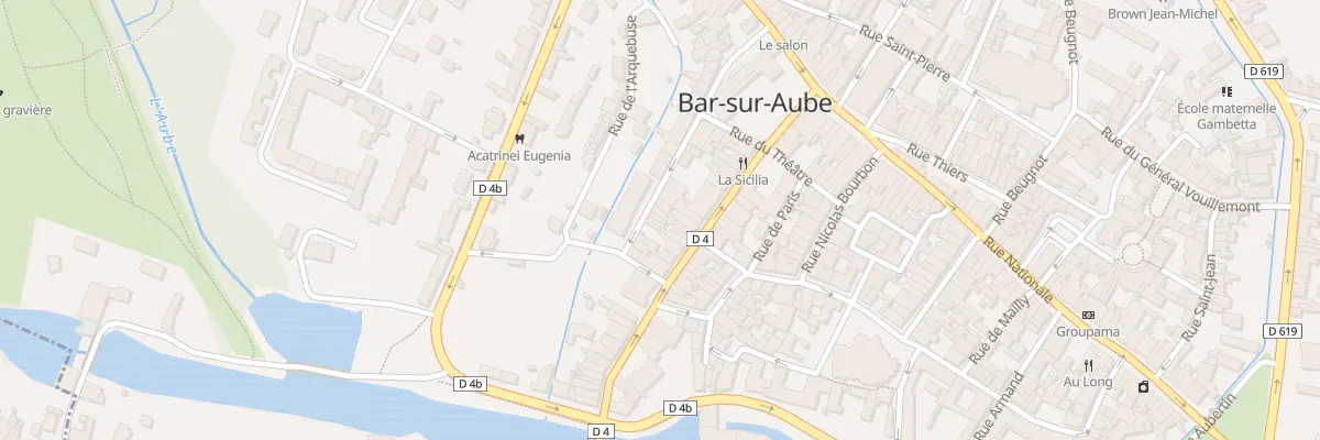 Plan du 7B Rue Danton à Bar-sur-Aube